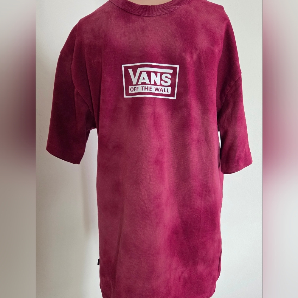 Vans Mens Off The Wall Raspberry (Red) T-Shirt Short Sleeve Size Medium